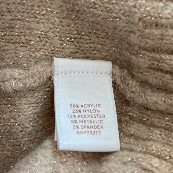 LC Lauren Conrad large sweater ruffles sparkles - Picture 10 of 10